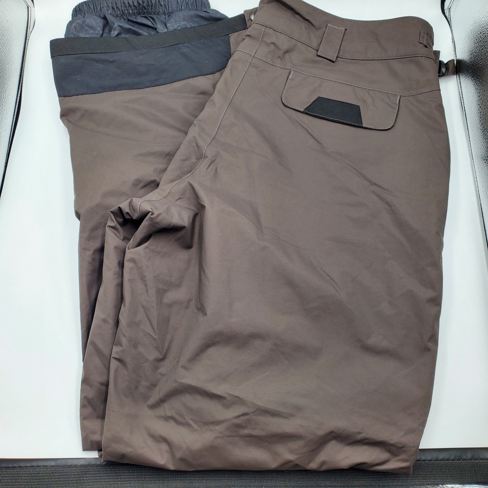 Columbia Convert Omni-Tech Waterproof Snow Pants Mens Large Brown VM8076